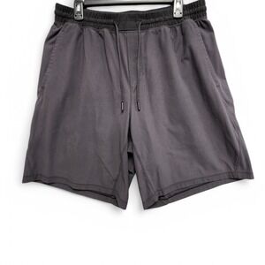 Lululemon Pace Breaker Shorts Mens Large Black‎ 9" Linerless Drawstring Elastic
